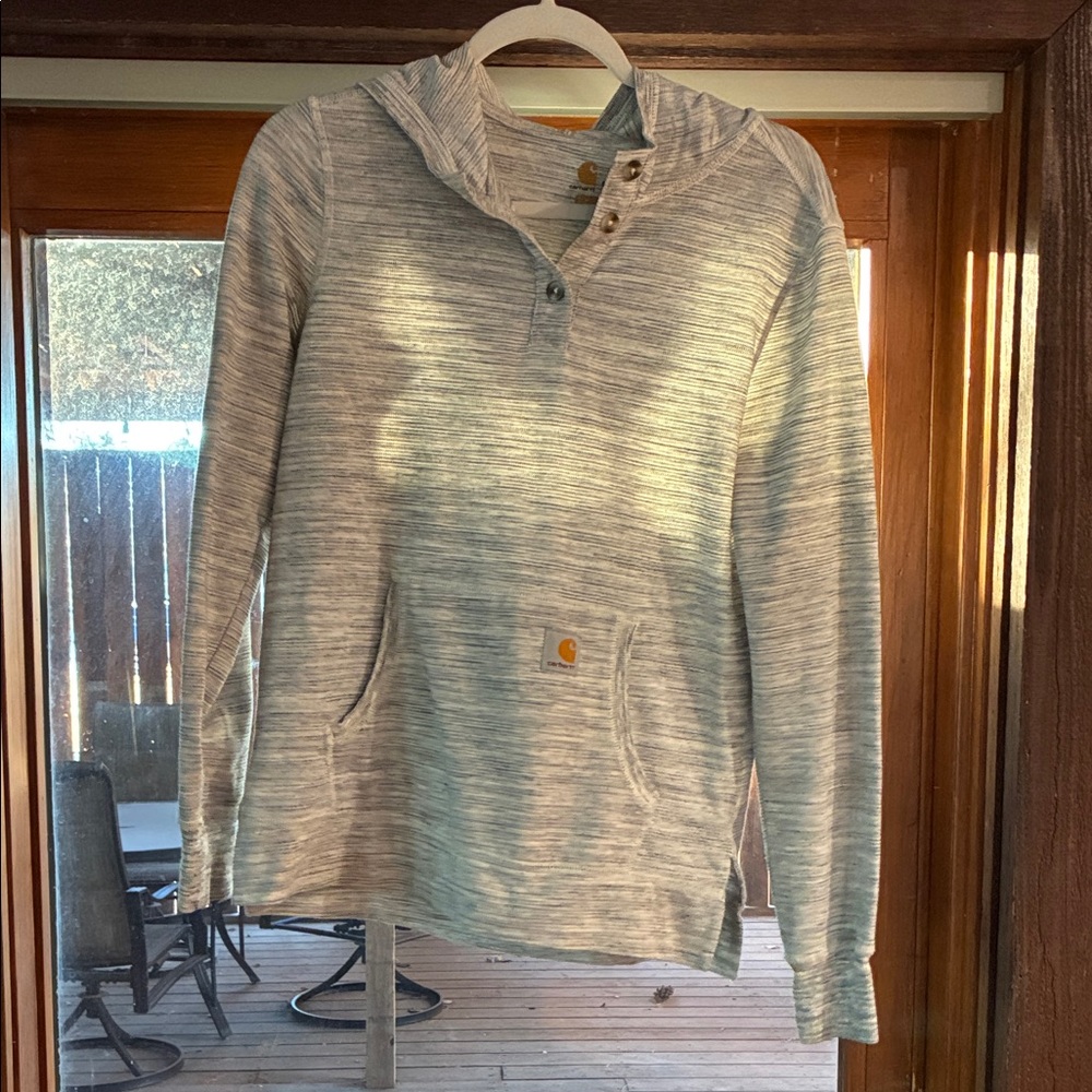 Carhartt Light Grey Hooded Sweatshirt
